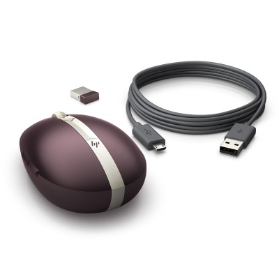 Bezdrôtová nabíjateľná myš HP Spectre 700 - bordeaux burgundy (5VD59AA)