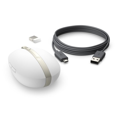 Bezdrôtová nabíjateľná myš HP Spectre 700 - ceramic white (4YH33AA)