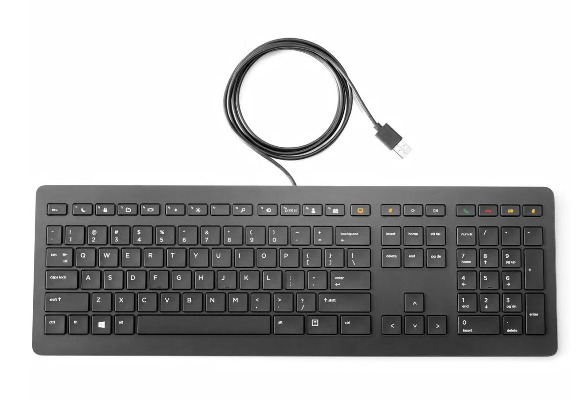Klávesnica HP USB s s funkciami pre spoluprácu (Z9N38AA)