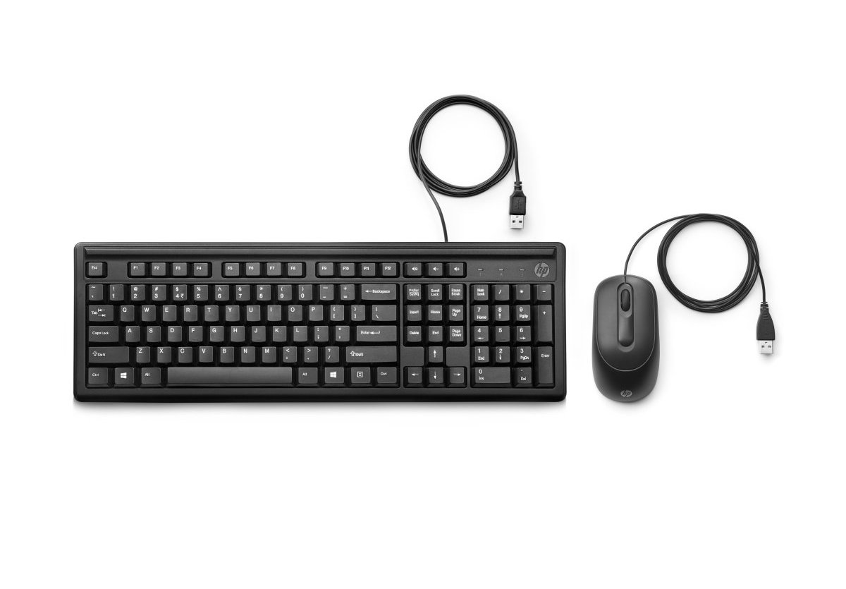 USB klávesnica a myš HP Wired Deskset (6HD76AA)