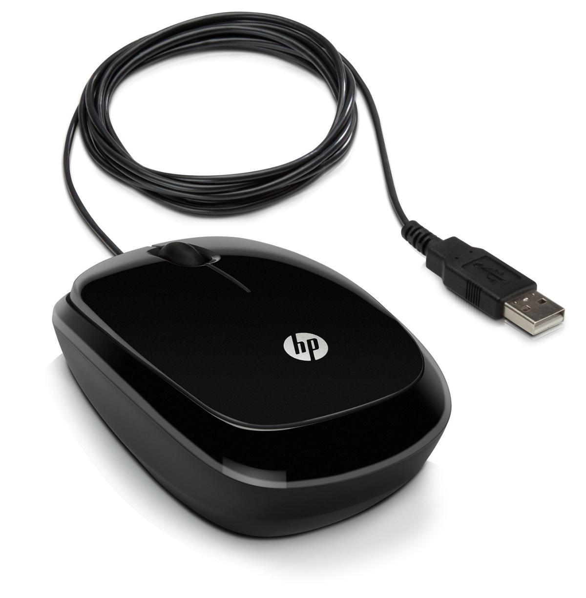 USB myš HP X1200 - sparkling black (H6E99AA)