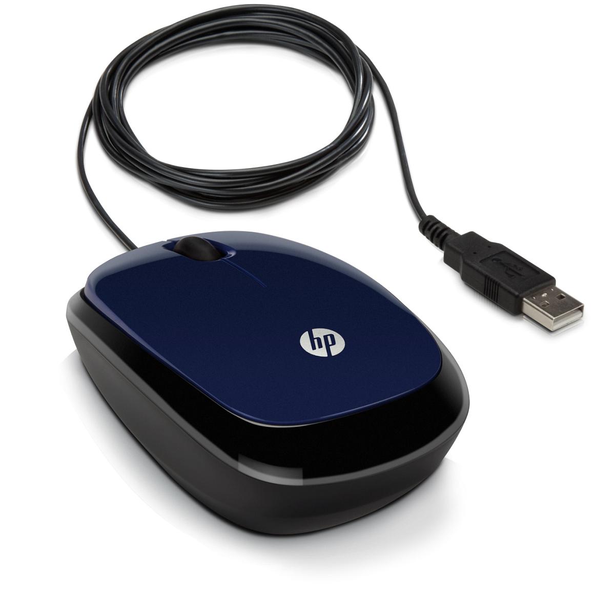 USB myš HP X1200 - revolutionary blue (H6F00AA)