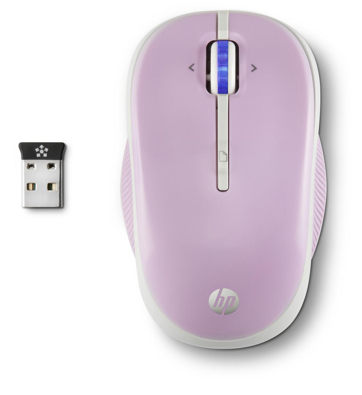 Bezdrôtová myš HP X3300 - ružová (H4N95AA)