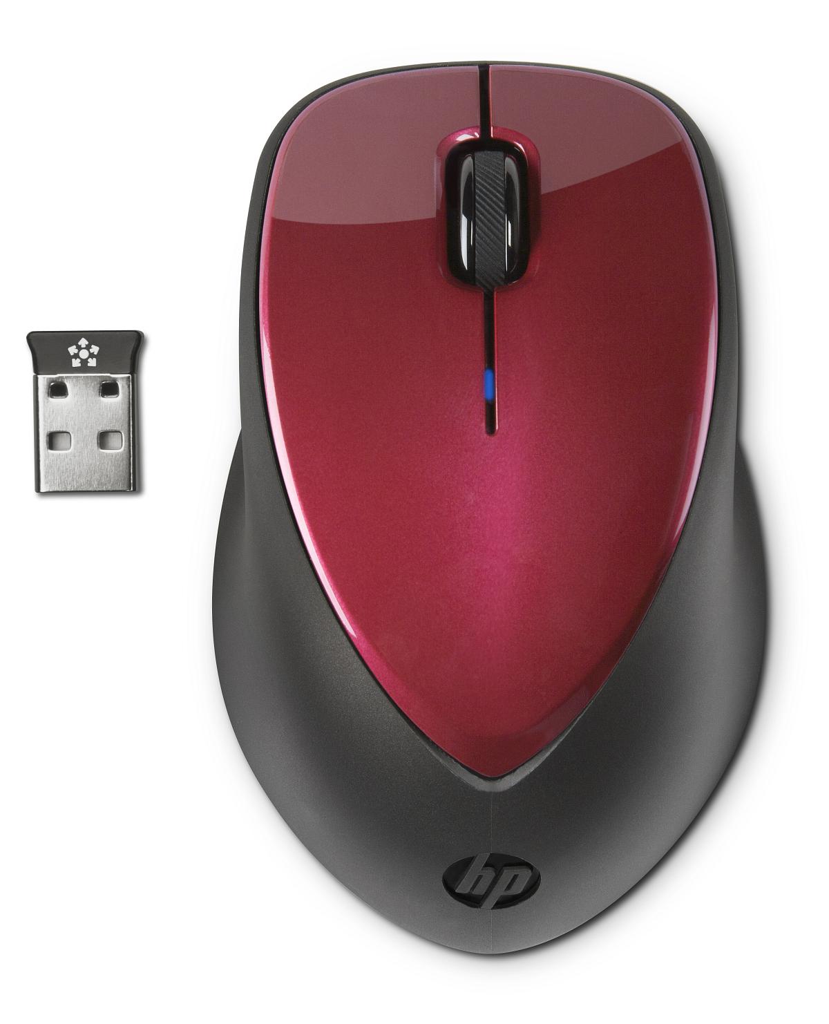 Bezdrôtová myš HP x4000 - rubínovo červená (H1D33AA)