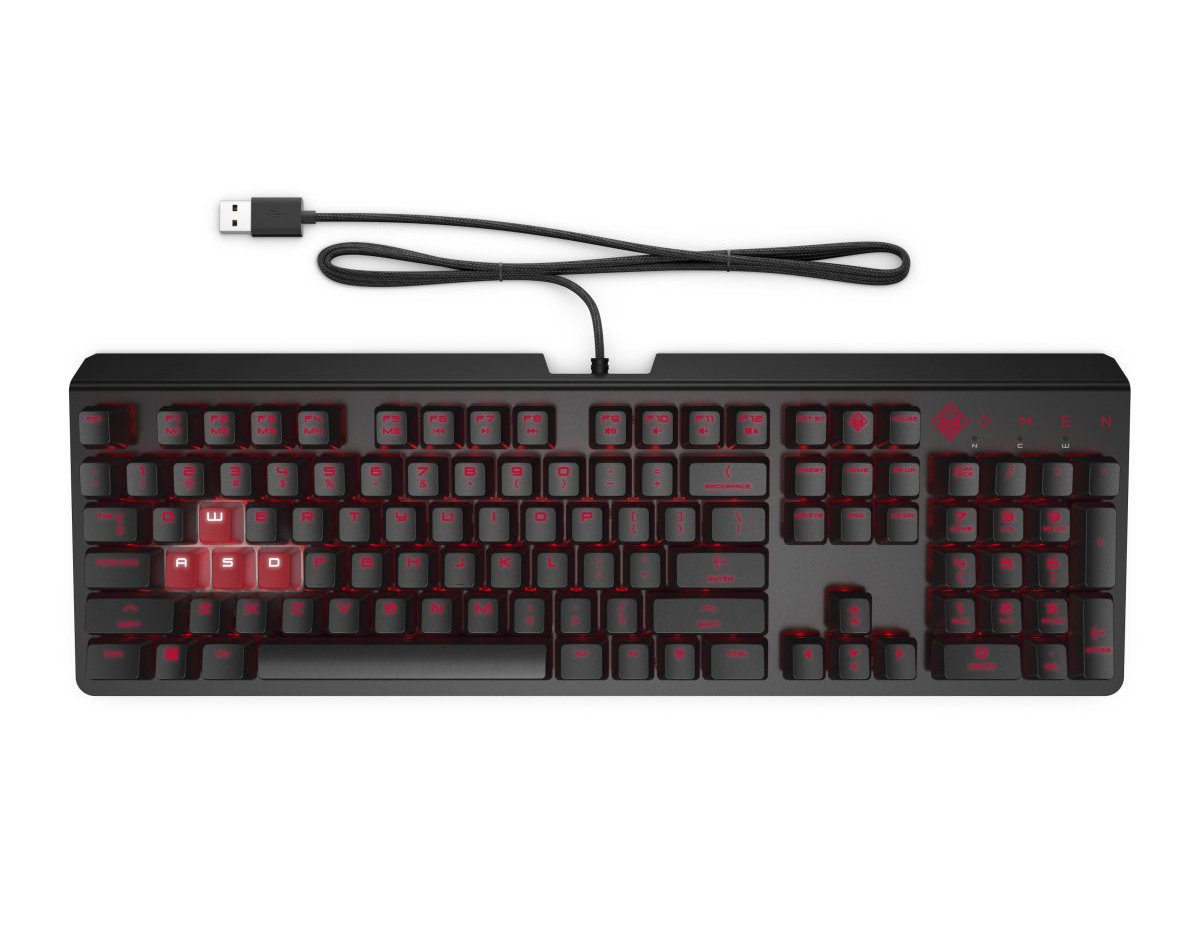 Klávesnica OMEN by HP Encoder Keyboard Red (6YW76AA)