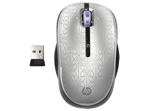 HP 2,4 GHz bezdrôtová optická mobilná myš (Silver) (WE790AA)