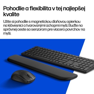 Bezdrôtová klávesnica a myš HP 585C Multi-Device Dual-Mode with Palm Rest