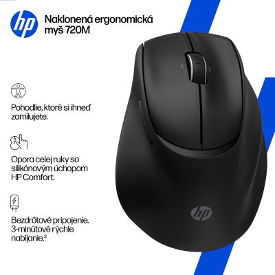 Bezdrôtová myš HP Tilt Ergonomic Mouse 720M Black