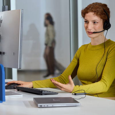 HP Poly Mission 415 Monaural USB Wired Headset