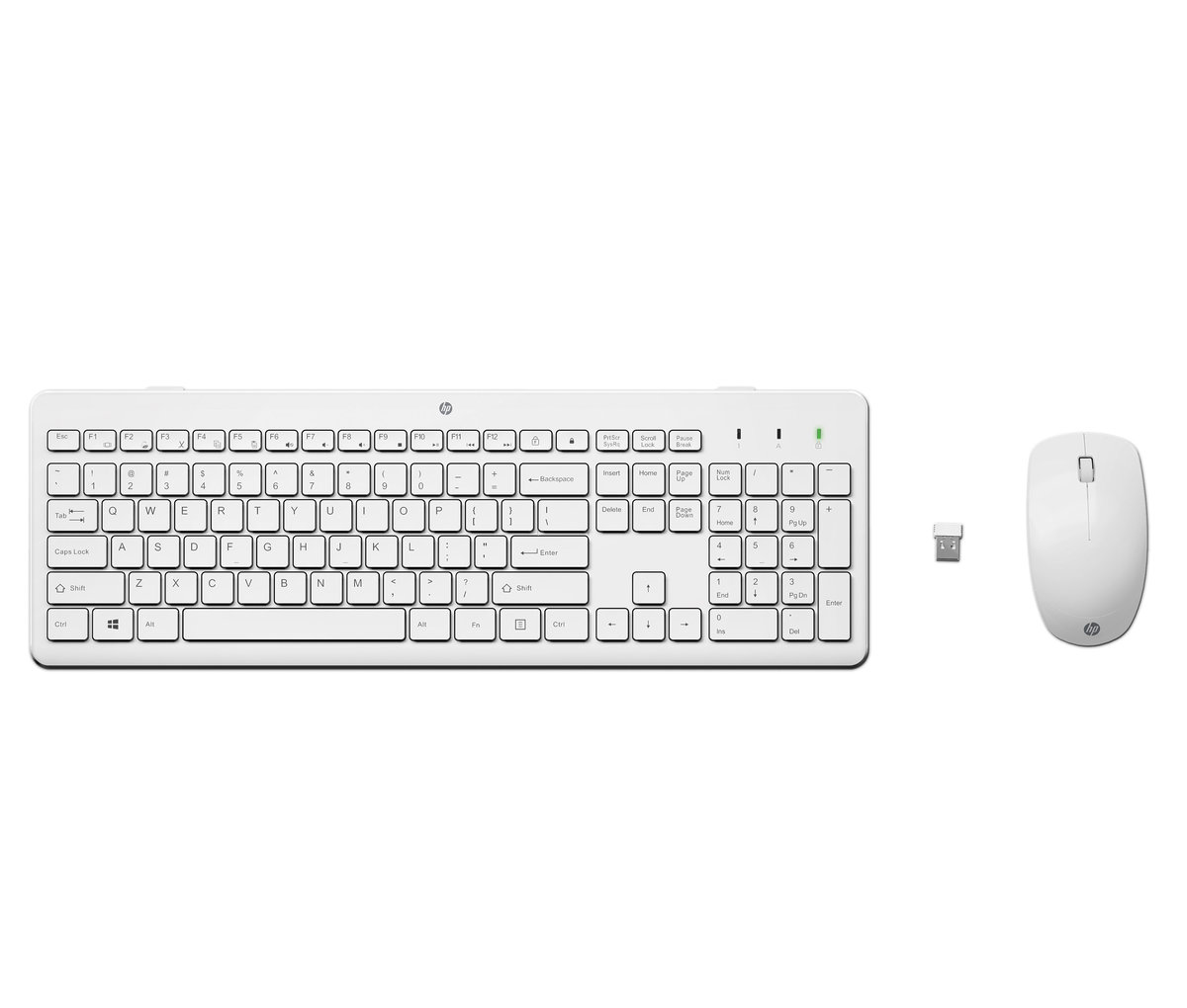 Bezdrôtová klávesnica a myš HP 230 - biela (3L1F0AA)