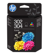 Atramentová kazeta HP 302/304 - kombinované balenie (B82L1AE)