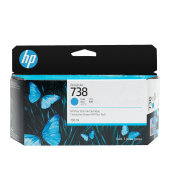 Atramentová náplň HP 738 - azúrová (130 ml) (498N5A)