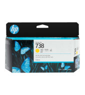 Atramentová náplň HP 738 - žltá (130 ml) (498N7A)