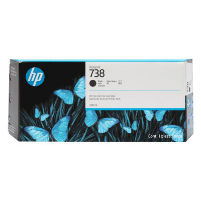 Atramentová náplň HP 738 - čierna (300 ml) (498N8A)