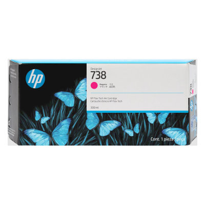 Atramentová náplň HP 738 -&nbsp;purpurová (300 ml) (676M7A)