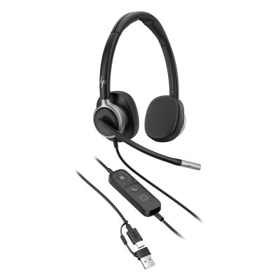 HP Poly Mission 625 Stereo USB Wired Headset (C01C6AA)