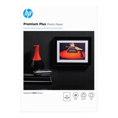 Fotografický papier HP Premium Plus -&nbsp;saténový, 20 listov A4 (CR673A)