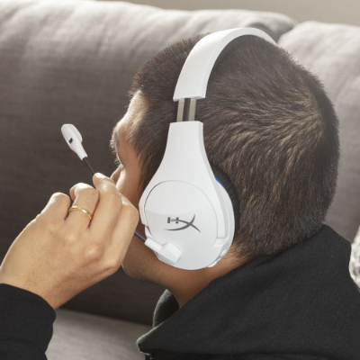 HyperX Cloud Stinger Core - Wireless Gaming Headset - PlayStation (White-Blue)