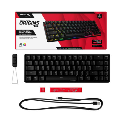 HyperX Alloy Origins 65 - Mechanical Gaming Keyboard - HX Red (4P5D6AA)