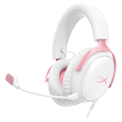 HyperX Cloud III - Gaming Headset (White/Pink) (9W1Q4AA)