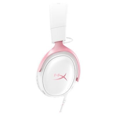 HyperX Cloud III - Gaming Headset (White/Pink) (9W1Q4AA)