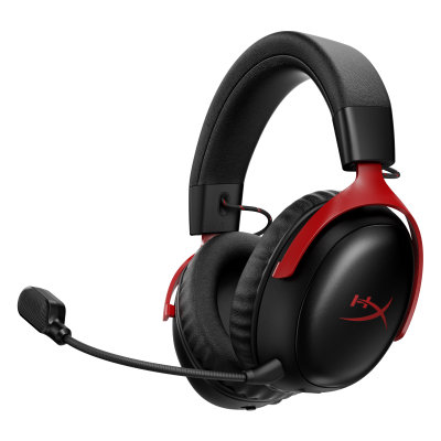 HyperX Cloud III S - Wireless Gaming Headset (Black-Red) (A59Z0AA)