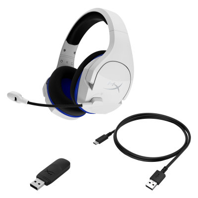 HyperX Cloud Stinger Core - Wireless Gaming Headset - PlayStation (White-Blue) (4P5J1AA)