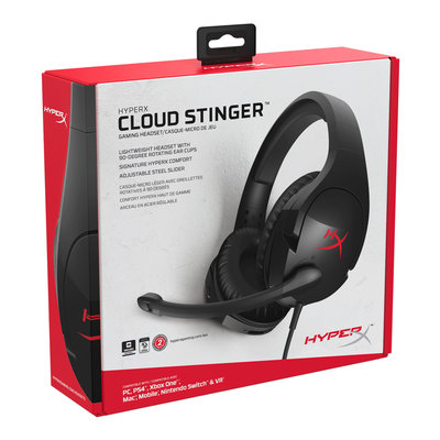 HyperX Cloud Stinger - Gaming Headset (Black-Red) (4P5L7AM)