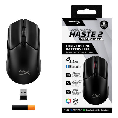 HyperX Pulsefire Haste 2 Core - Wireless Gaming Mouse (Black) (8R2E6AA)