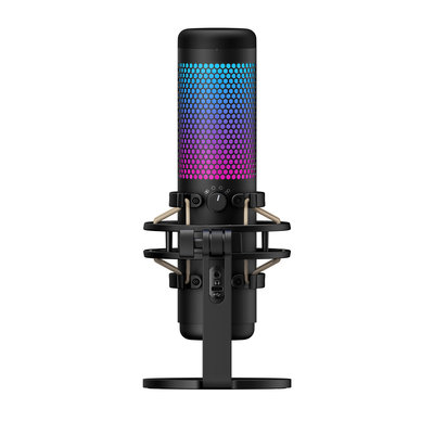 HyperX QuadCast S - USB Microphone (Black-Grey) - RGB Lighting (4P5P7AA)