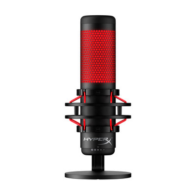 HyperX QuadCast -&nbsp;USB Microphone (Black-Red) -&nbsp;Red Lighting (4P5P6AA)