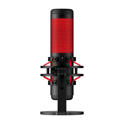 HyperX QuadCast - USB Microphone (Black-Red) - Red Lighting (4P5P6AA)