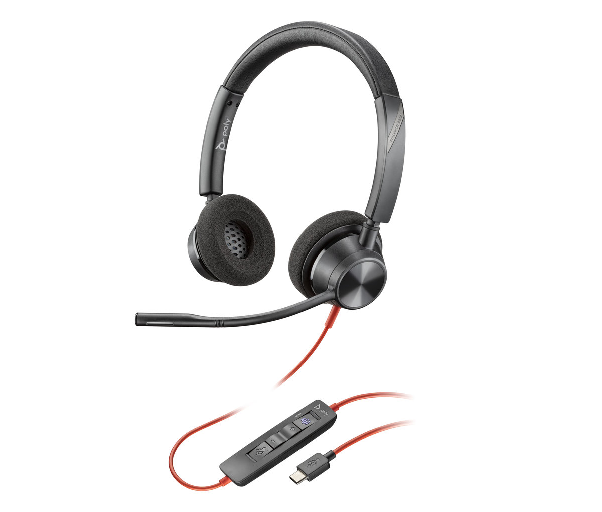 Slúchadlá Poly Blackwire 3320 MS USB-C (21401301)