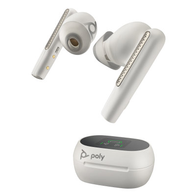 Bluetooth slúchadlá Poly Voyager Free 60+ White Sand + BT700 USB-A (7Y8G5AA)