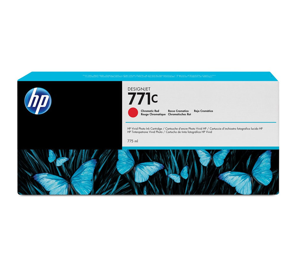 Atramentová náplň HP 771C - chromatická červená (B6Y08A)