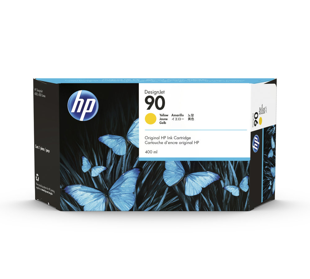 Atramentová náplň HP 90 - žltá (C5065A)