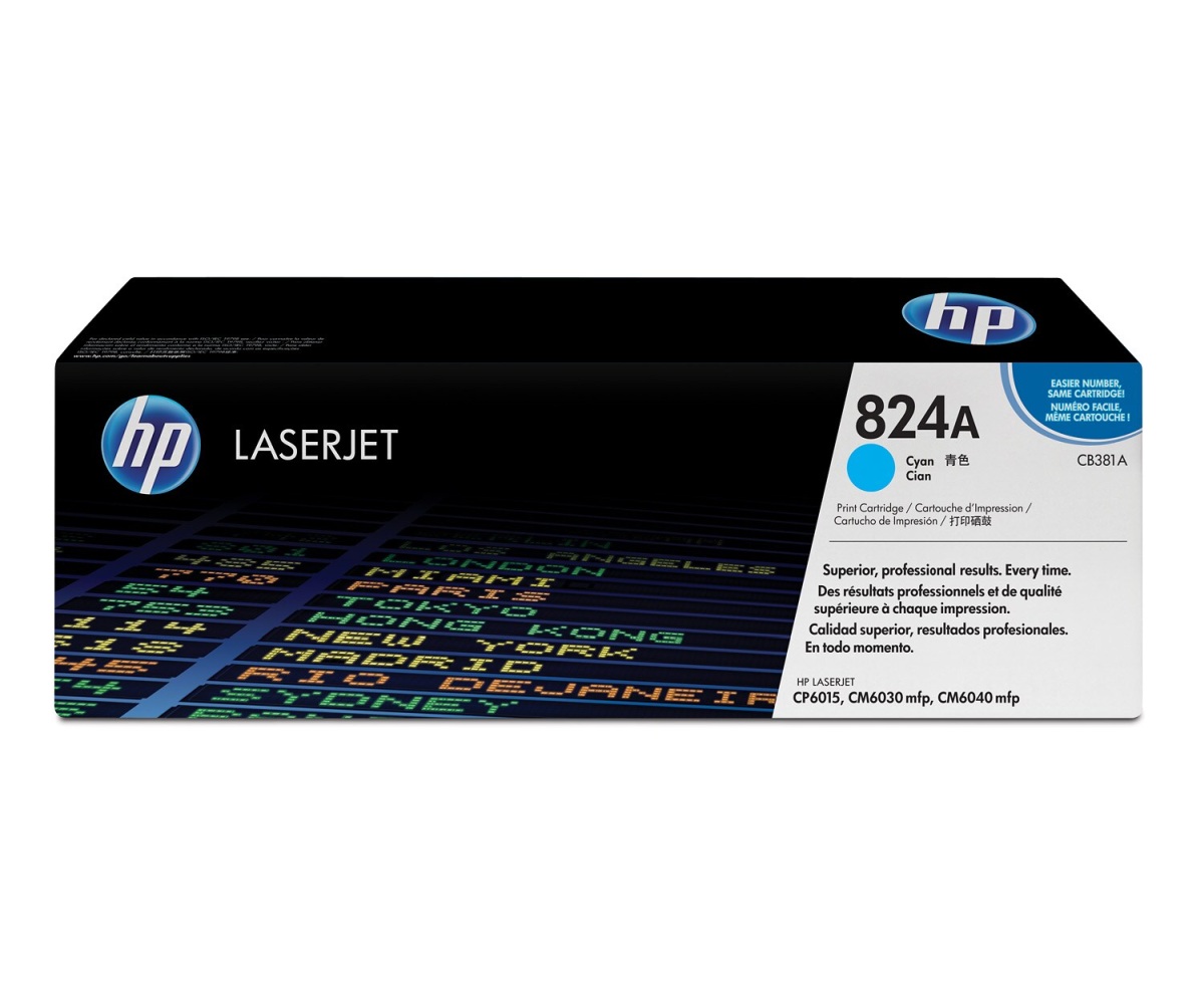 Toner HP 824A - azúrový (CB381A)