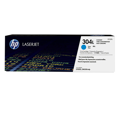 Toner HP 304L - azúrový (CC531L)