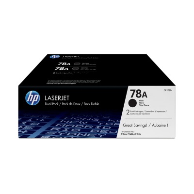 Toner HP 78A - čierny, dvojbalenie (CE278AD)