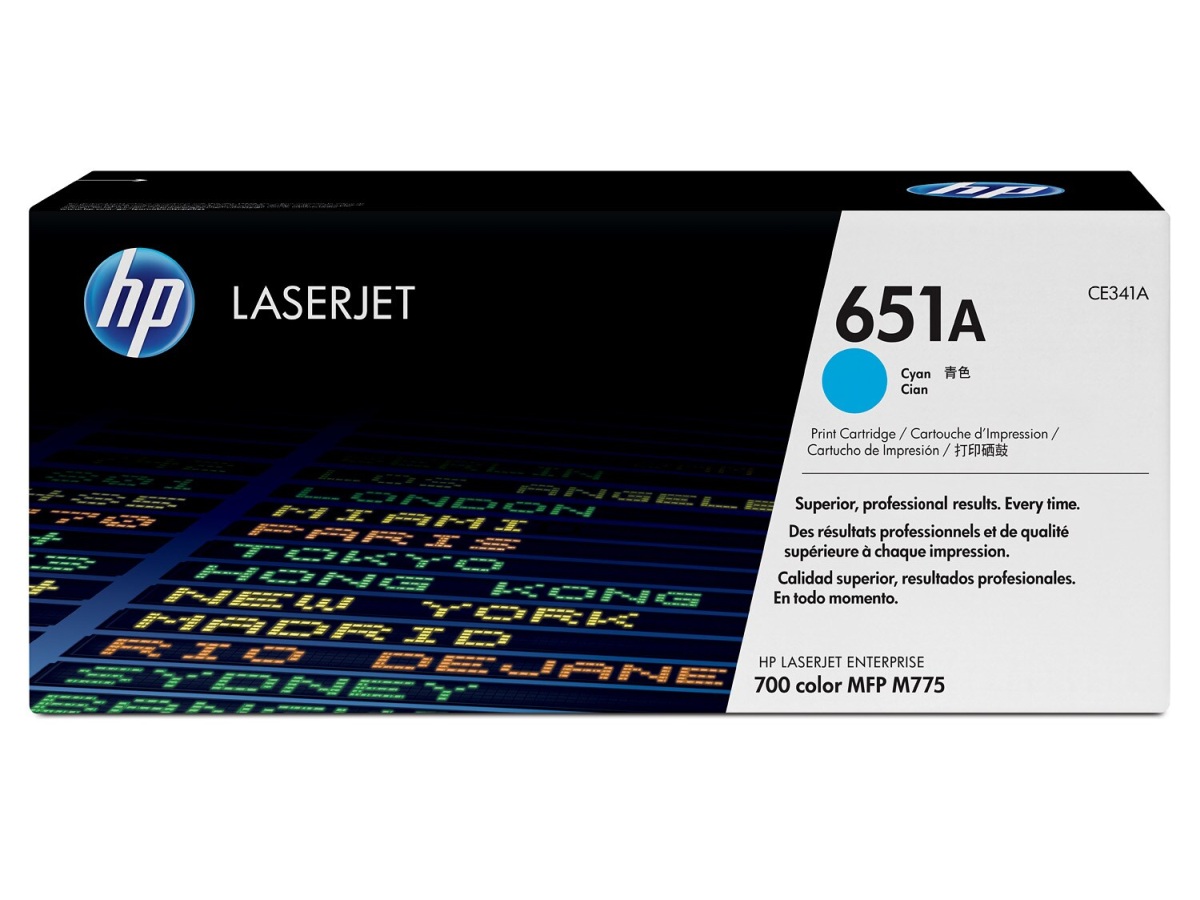 Toner HP 651A - azúrový (CE341A)