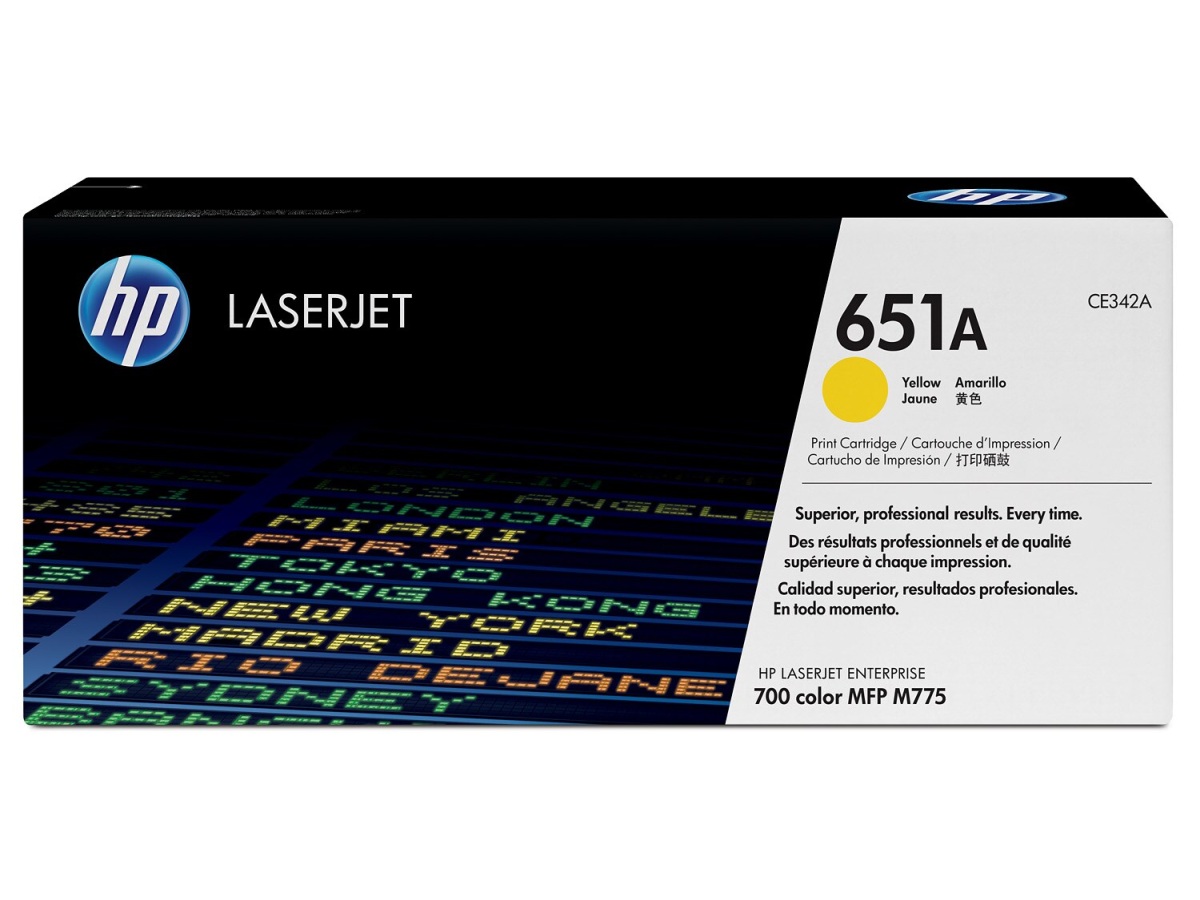 Toner HP 651A - žltý (CE342A)