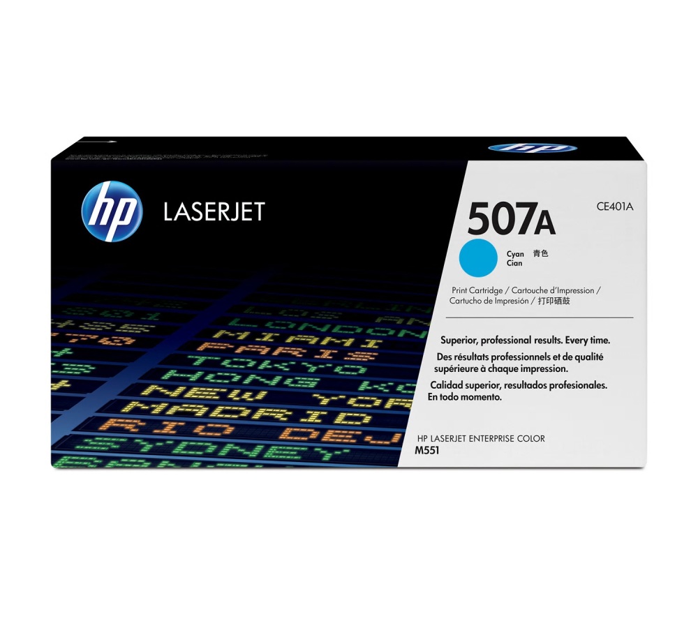 Toner HP 507A - azúrový (CE401A)