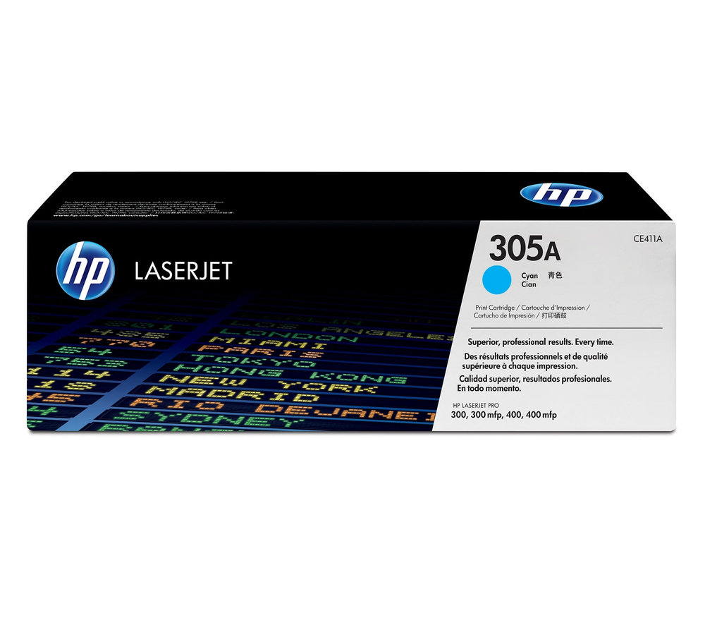 Toner HP 305A - azúrový (CE411A)