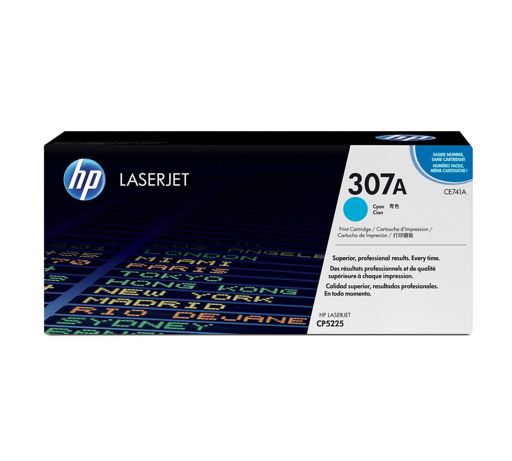 Toner HP 307A - azúrový (CE741A)