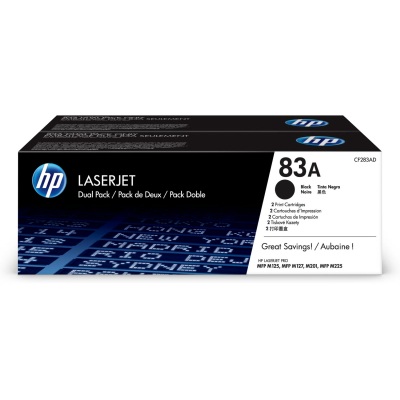 Toner HP 83A - čierny, dvojbalenie (CF283AD)