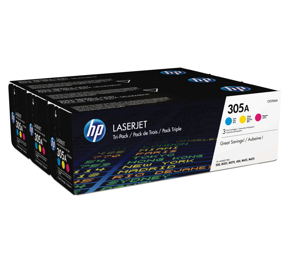 Toner HP 305A - kombinované balenie (CF370AM)