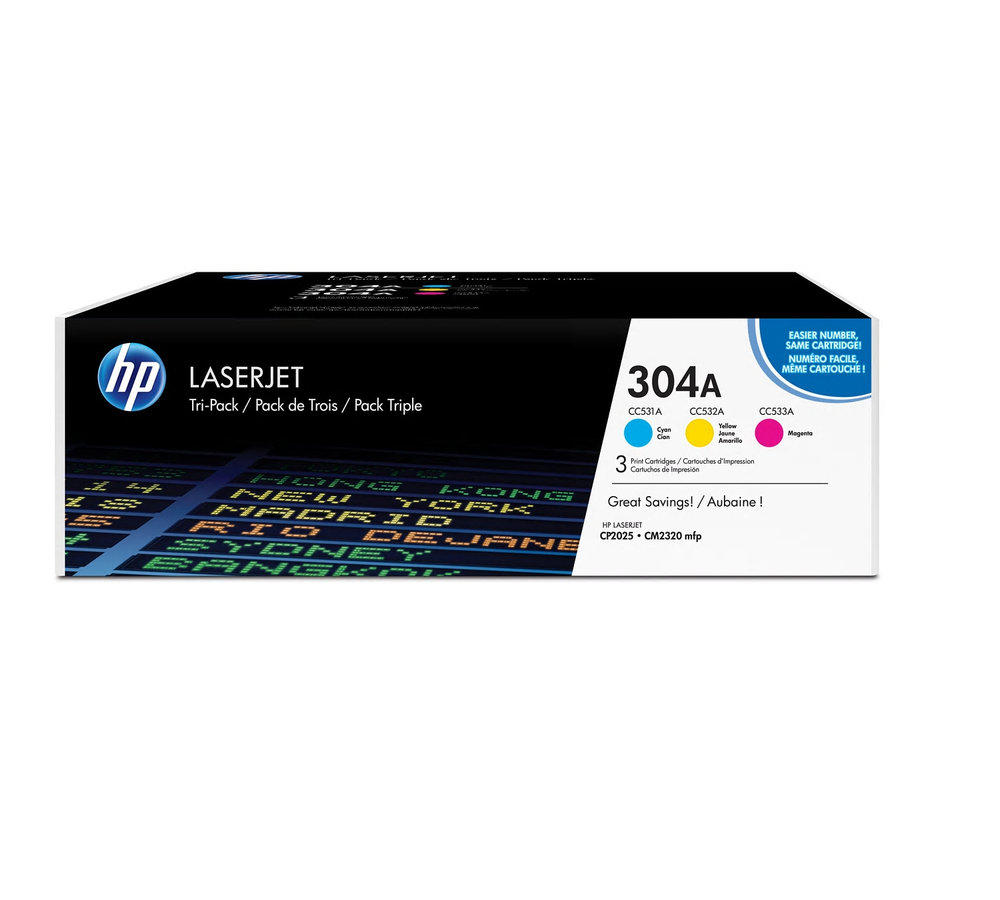 Toner HP 304A - kombinované balenie (CF372AM)