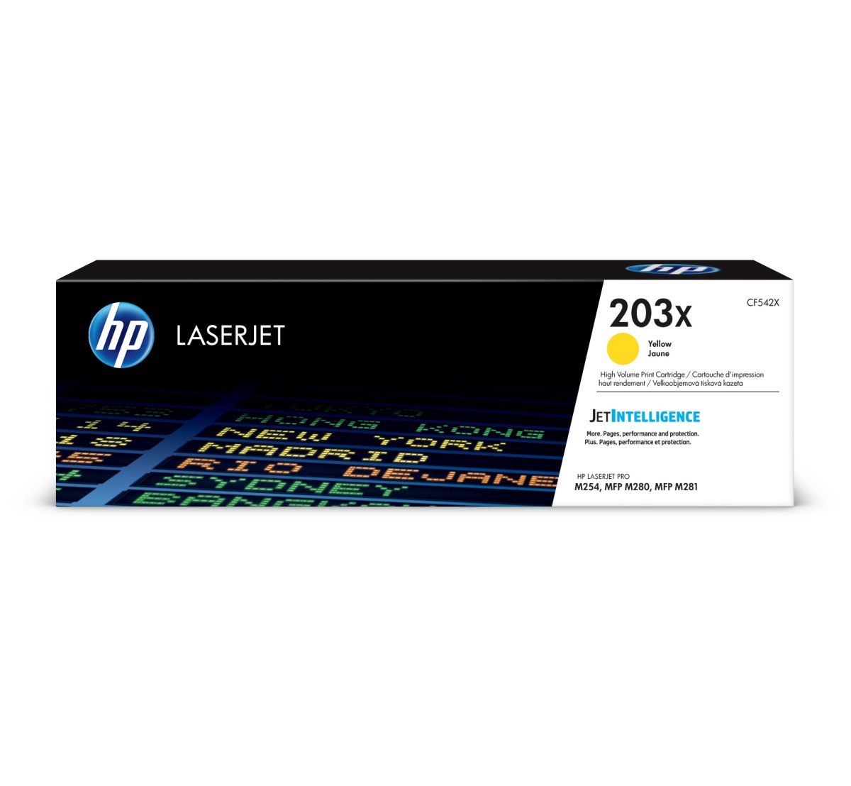 Toner HP 203X - žltý (CF542X)