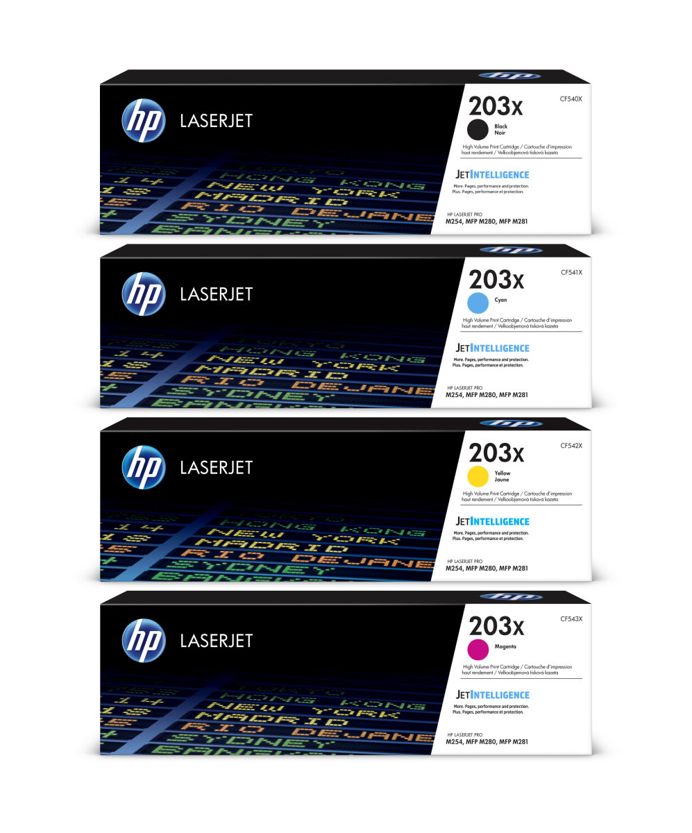 Toner HP 203X - sada farieb (HP-203X)