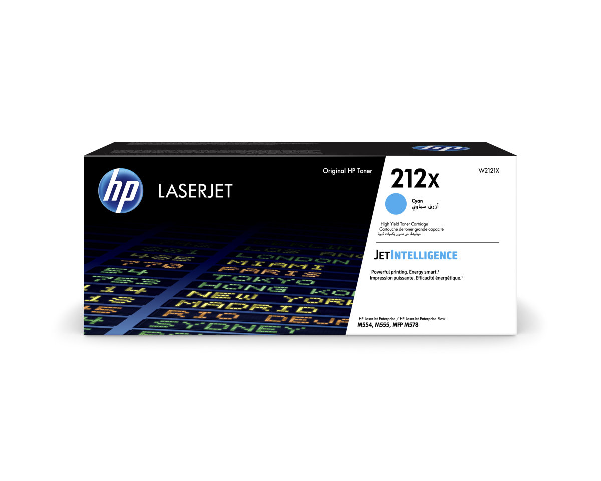 Toner HP 212X - azúrový (W2121X)